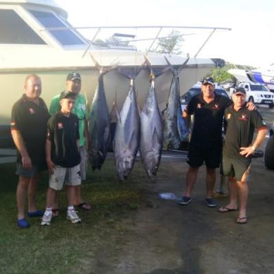 Willem, Peet, Mario, Frankie & Linley (Yellowfin & Dorado)